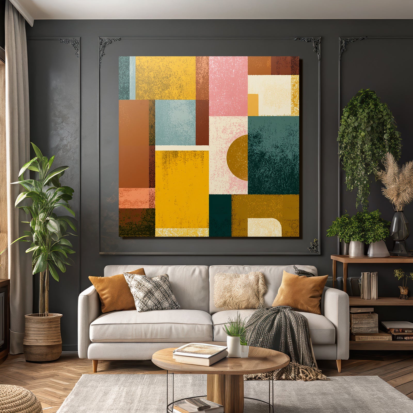 Abstraktes Geometrisches Design Moderne Kunst
