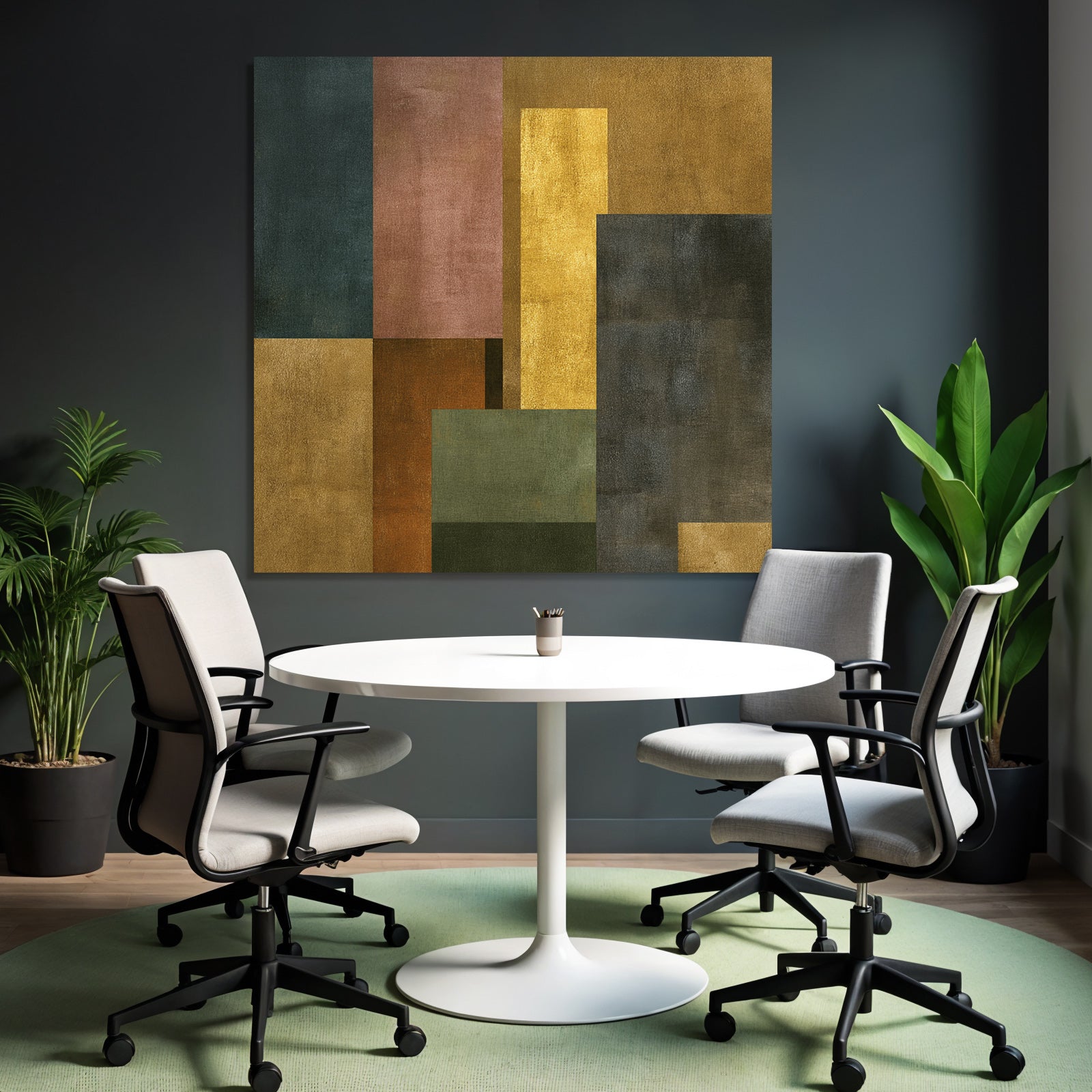 Abstraktes Geometrisches Design Verschiedene Farben Dunkelheit