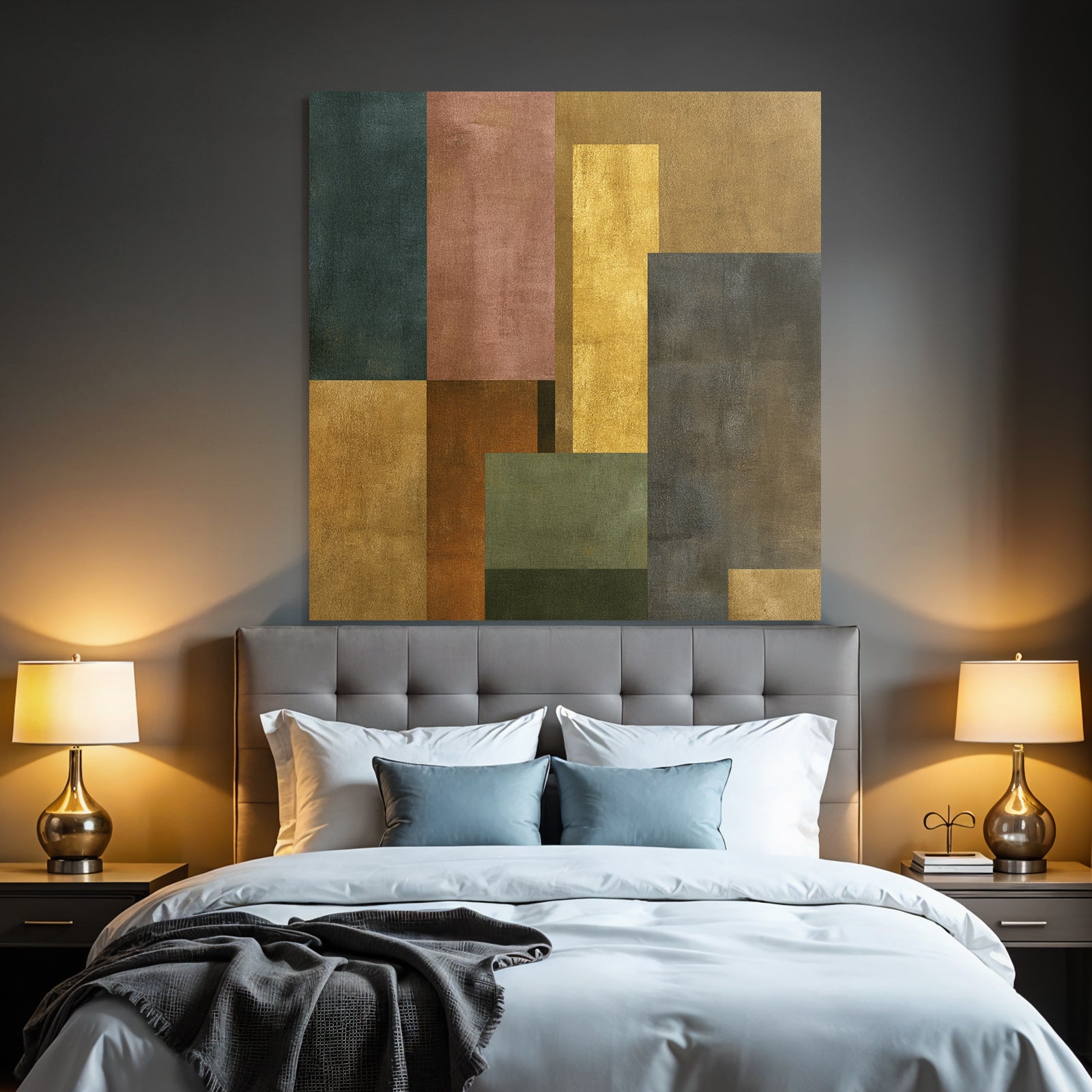 Abstraktes Geometrisches Design Verschiedene Farben Dunkelheit