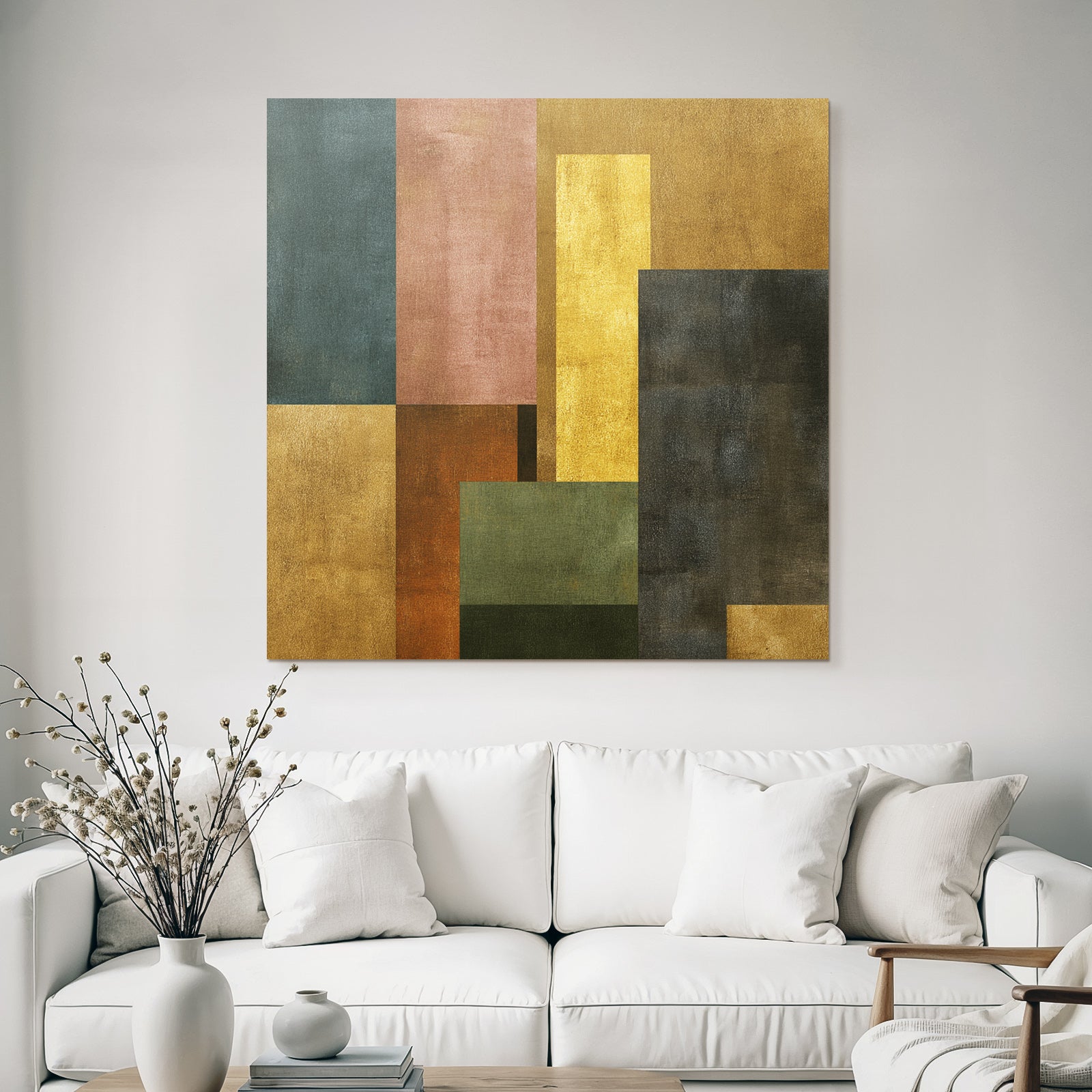 Abstraktes Geometrisches Design Verschiedene Farben Dunkelheit