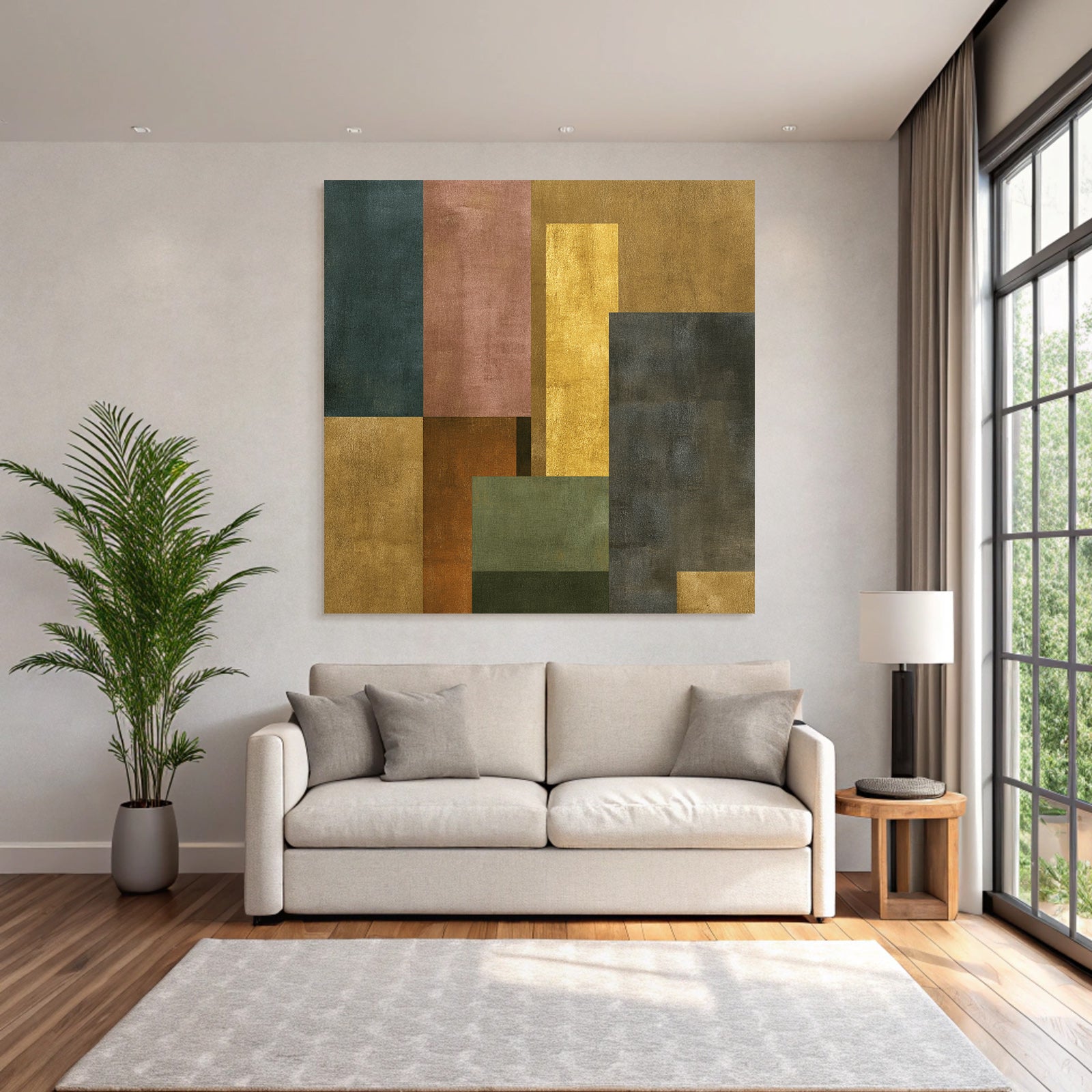 Abstraktes Geometrisches Design Verschiedene Farben Dunkelheit