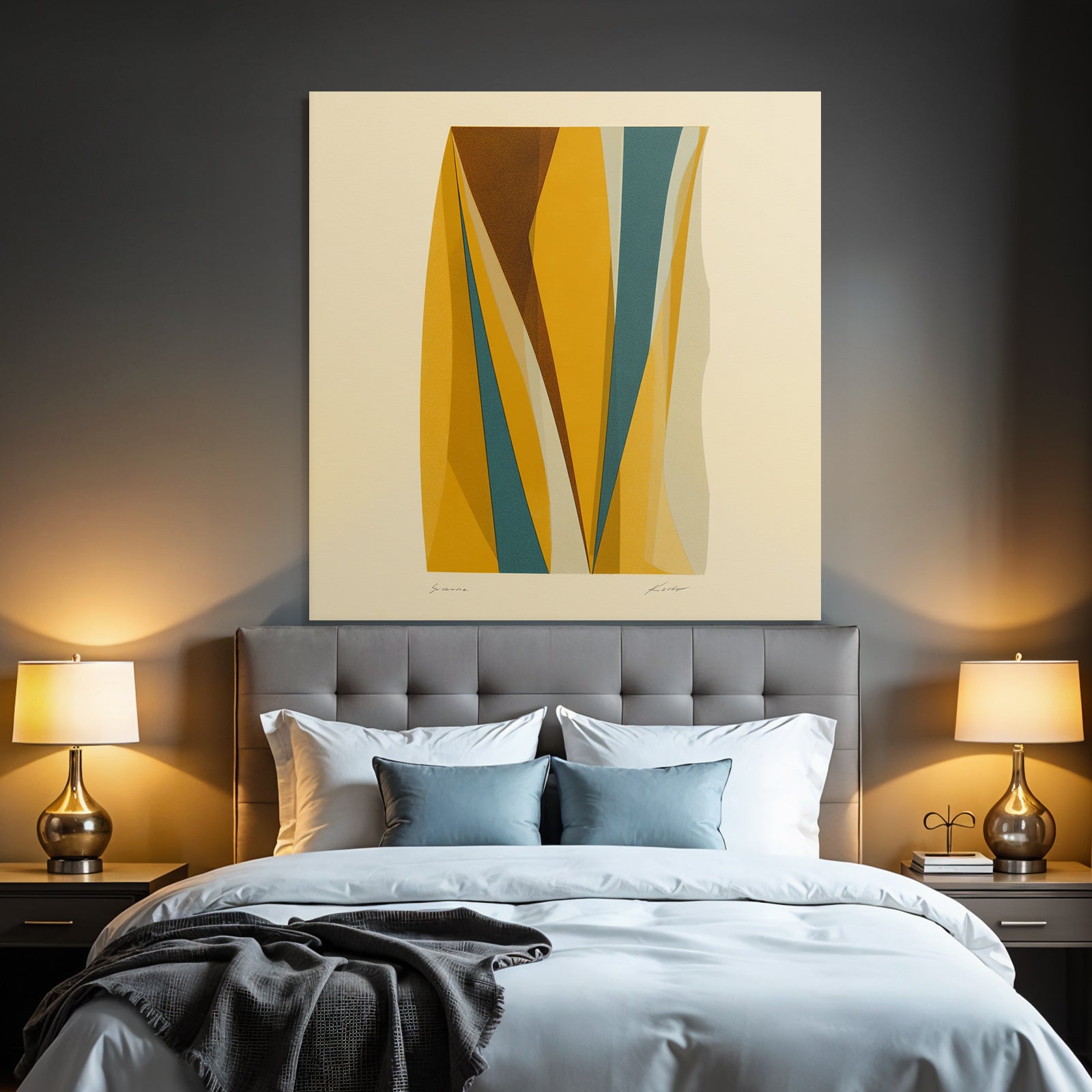 Abstraktes Kunstwerk Geometrische Formen