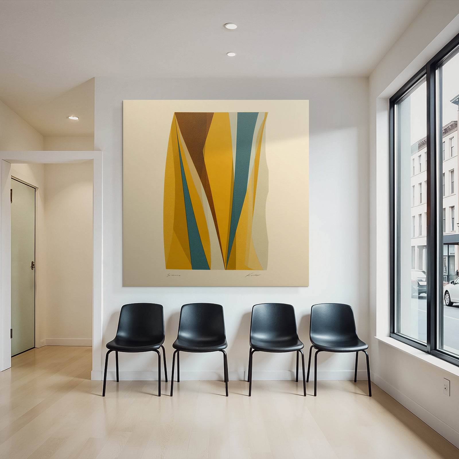 Abstraktes Kunstwerk Geometrische Formen