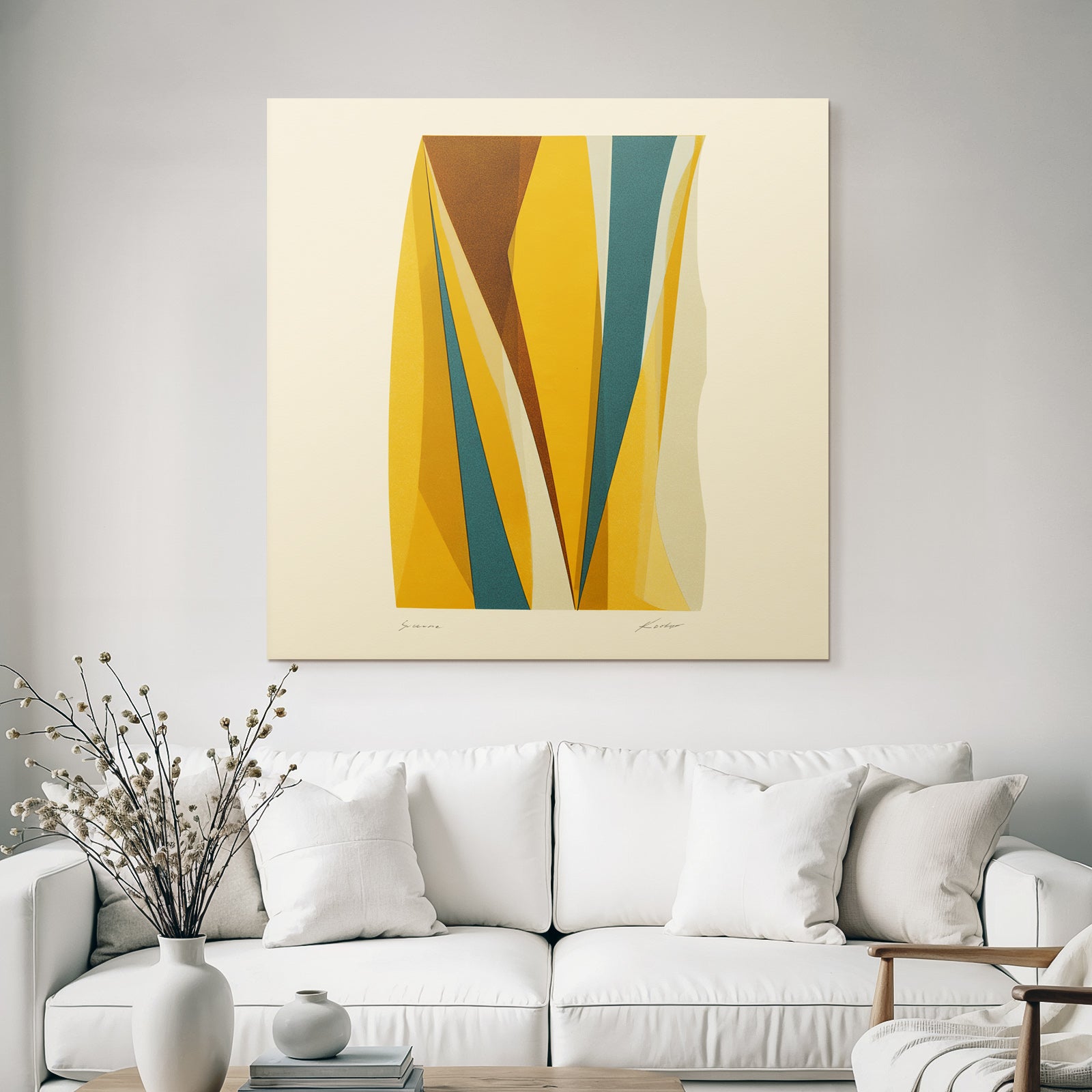 Abstraktes Kunstwerk Geometrische Formen