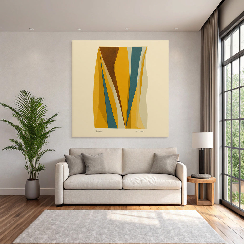 Abstraktes Kunstwerk Geometrische Formen