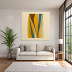 Abstraktes Kunstwerk Geometrische Formen