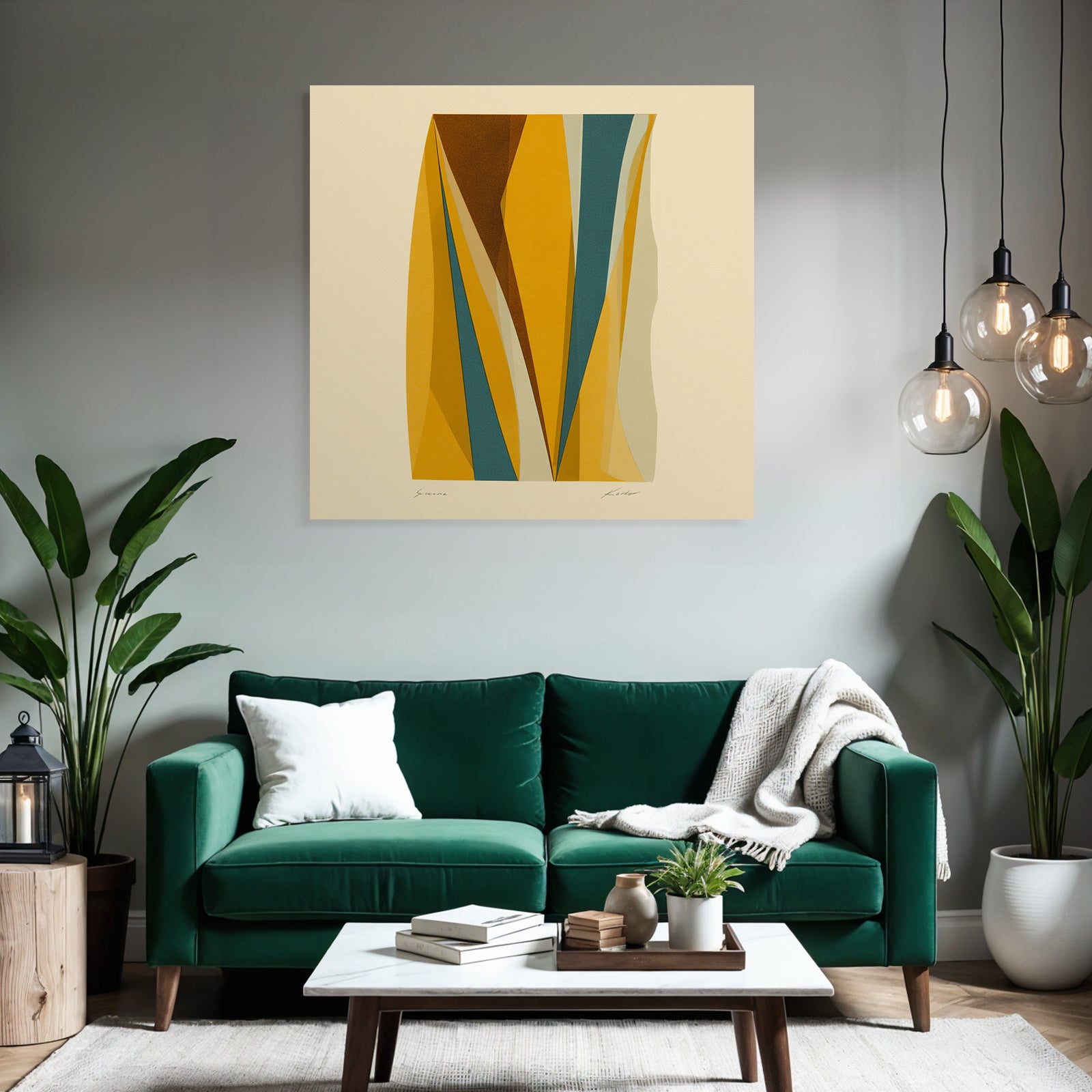 Abstraktes Kunstwerk Geometrische Formen