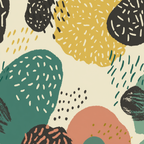 Abstraktesmuster Farben Spiele | Mid Century Modern | Einrichtungsstile