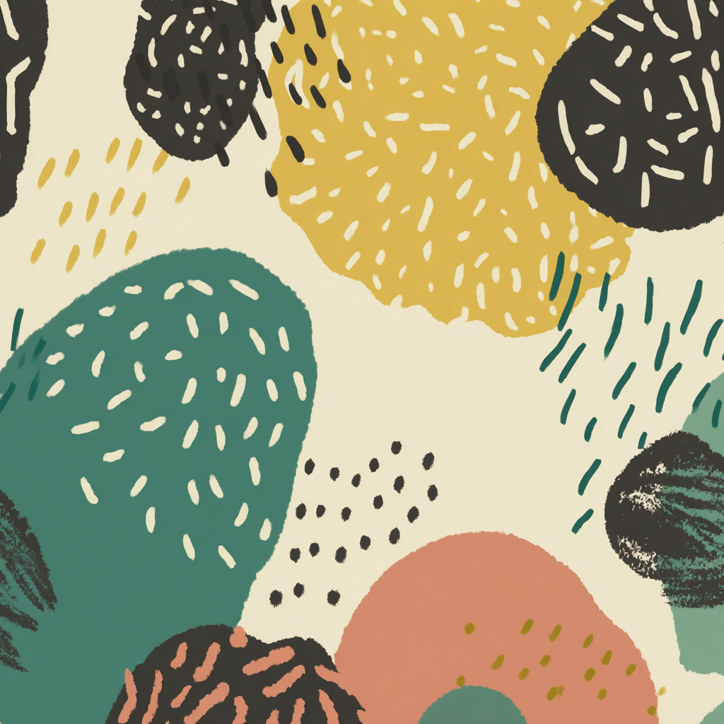 Abstraktesmuster Farben Spiele | Mid Century Modern | Einrichtungsstile