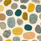 Bunte Abstrakte Steinmuster | Mid Century Modern | Einrichtungsstile