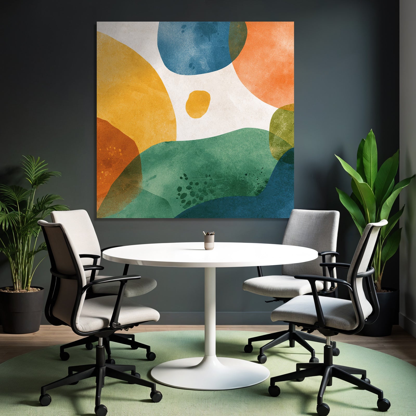 Bunte Formen Mit Strukturiertem Hintergrund