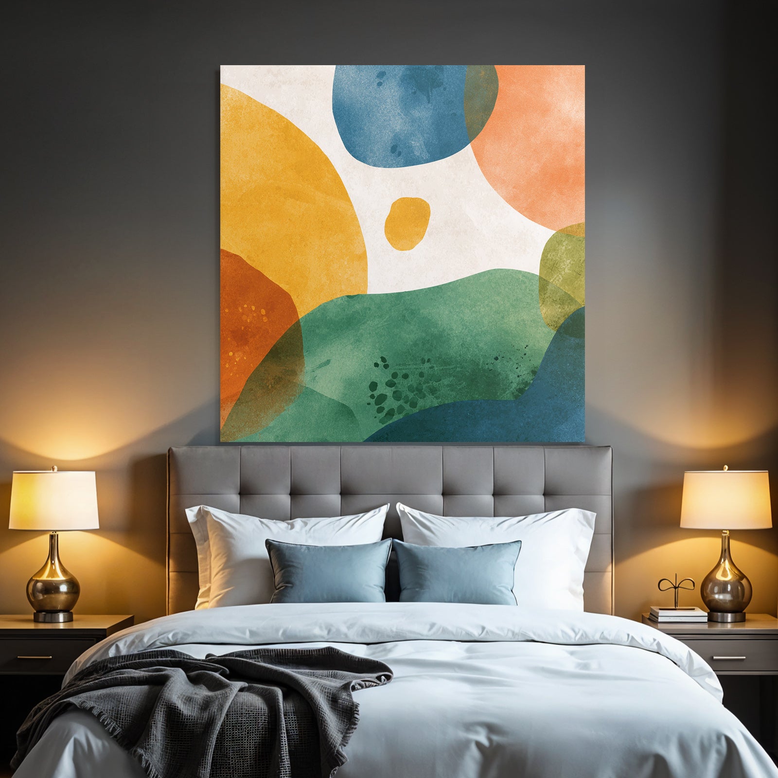 Bunte Formen Mit Strukturiertem Hintergrund