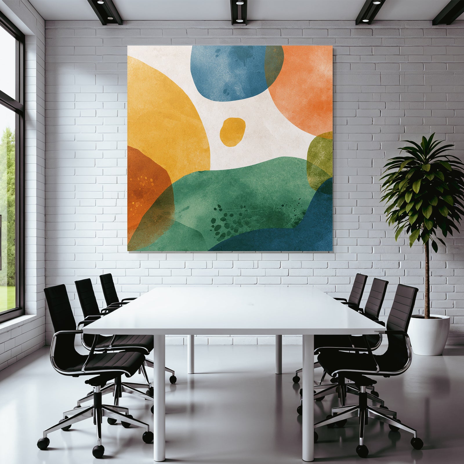 Bunte Formen Mit Strukturiertem Hintergrund