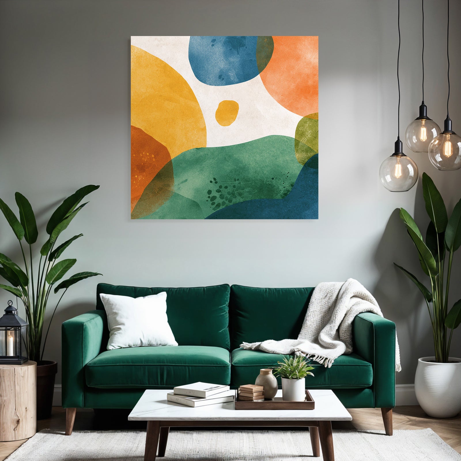 Bunte Formen Mit Strukturiertem Hintergrund