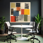 Collage Bunte Quadrate Texturen Auf Hellem Hintergrund