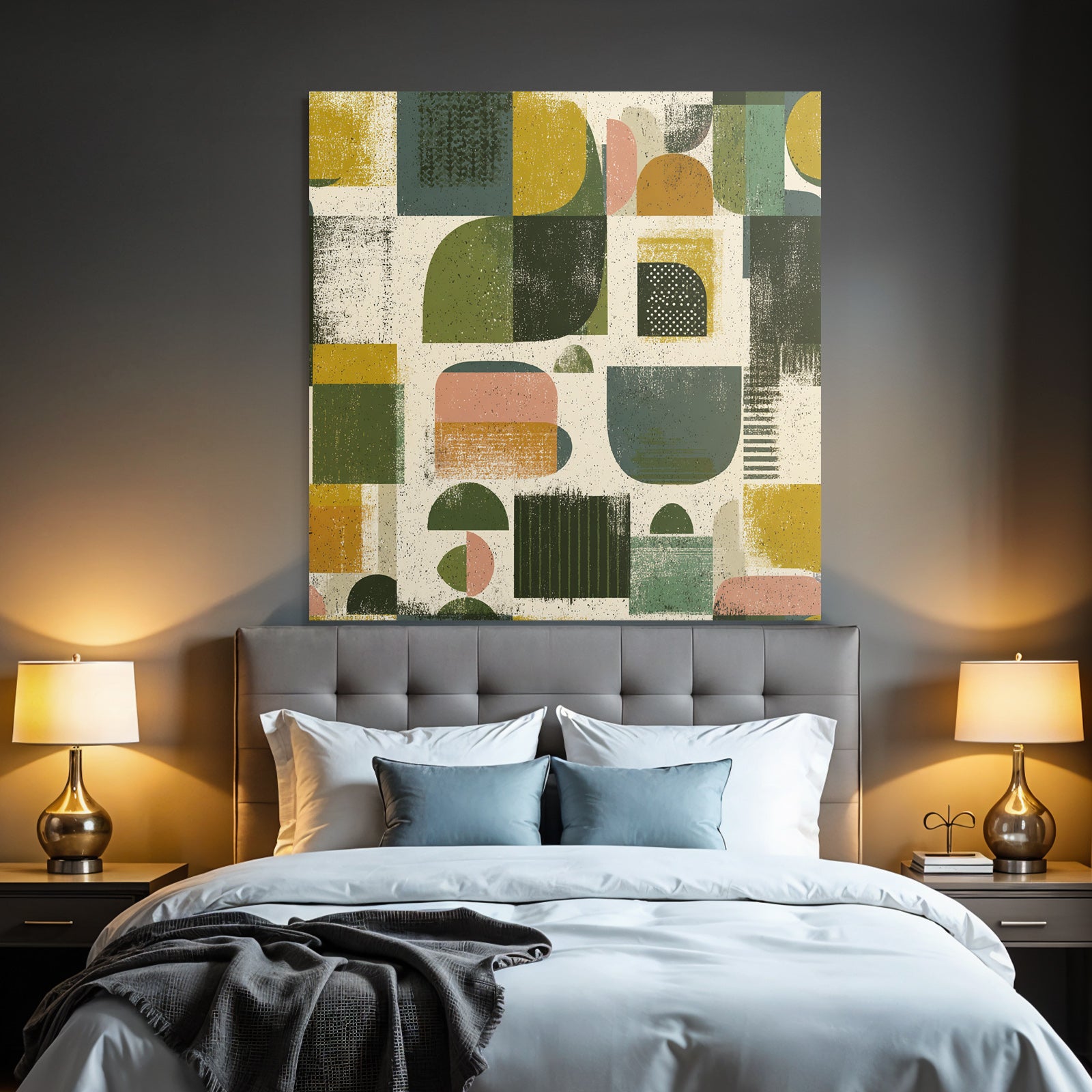 Digitale Abstrakte Muster Geometrische Formen Farben