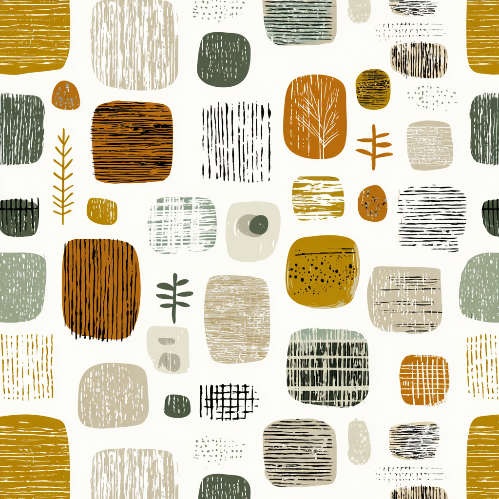 Erdige Formen Und Texturen Muster | Mid Century Modern | Einrichtungsstile