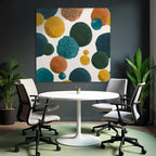 Colorful Abstract Circle Shape Pattern Bright Background