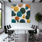 Colorful Abstract Circle Shape Pattern Bright Background