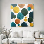 Colorful Abstract Circle Shape Pattern Bright Background