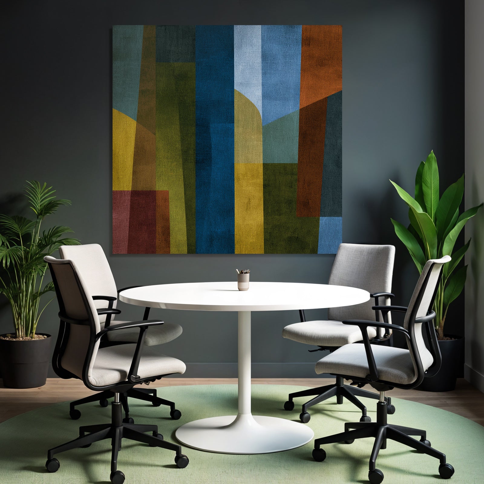 Geometrische Formen Abstrakt Farbenmix