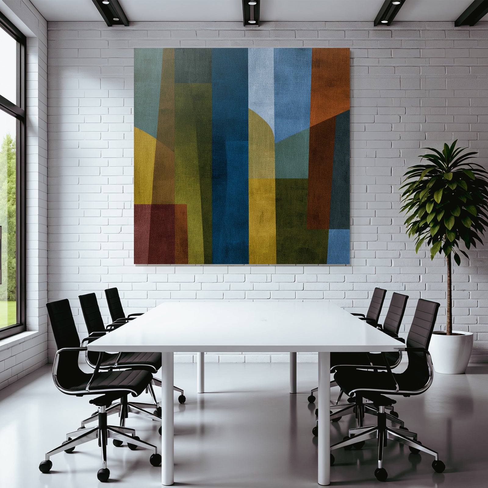 Geometrische Formen Abstrakt Farbenmix