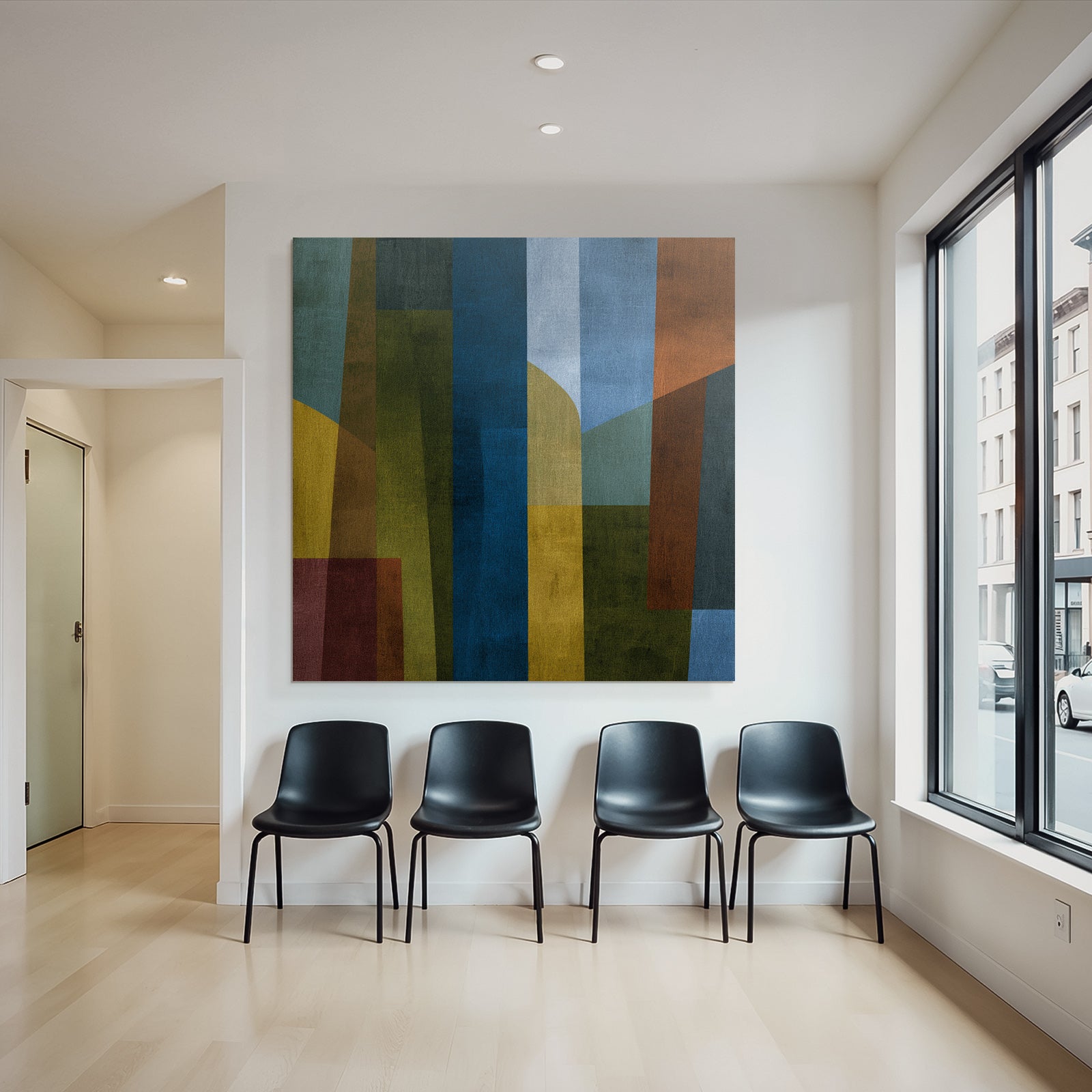 Geometrische Formen Abstrakt Farbenmix