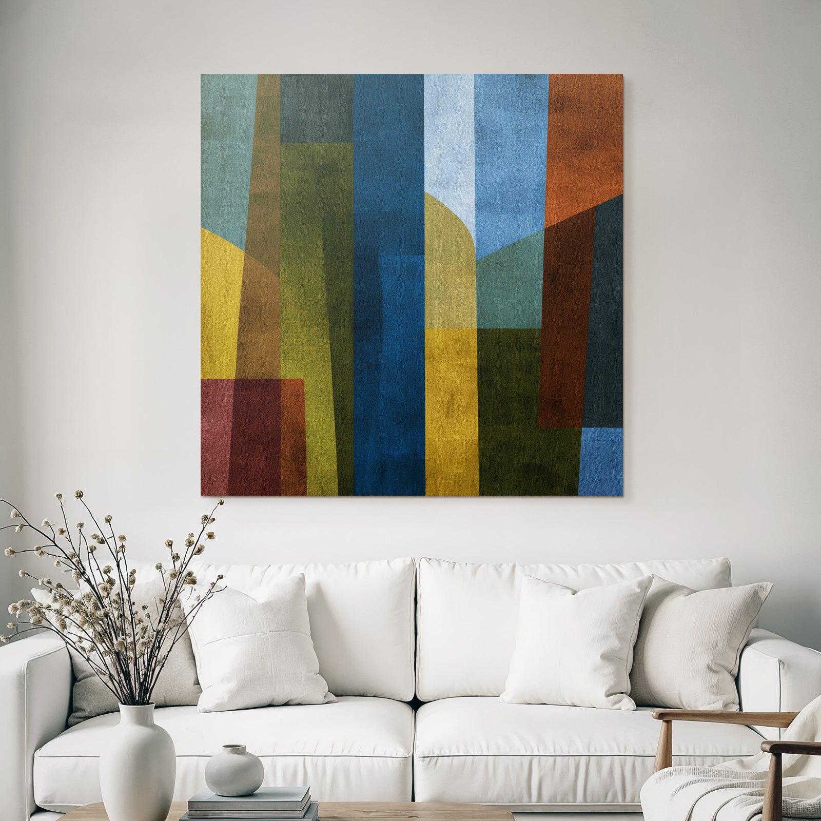 Geometrische Formen Abstrakt Farbenmix
