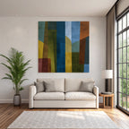 Geometrische Formen Abstrakt Farbenmix