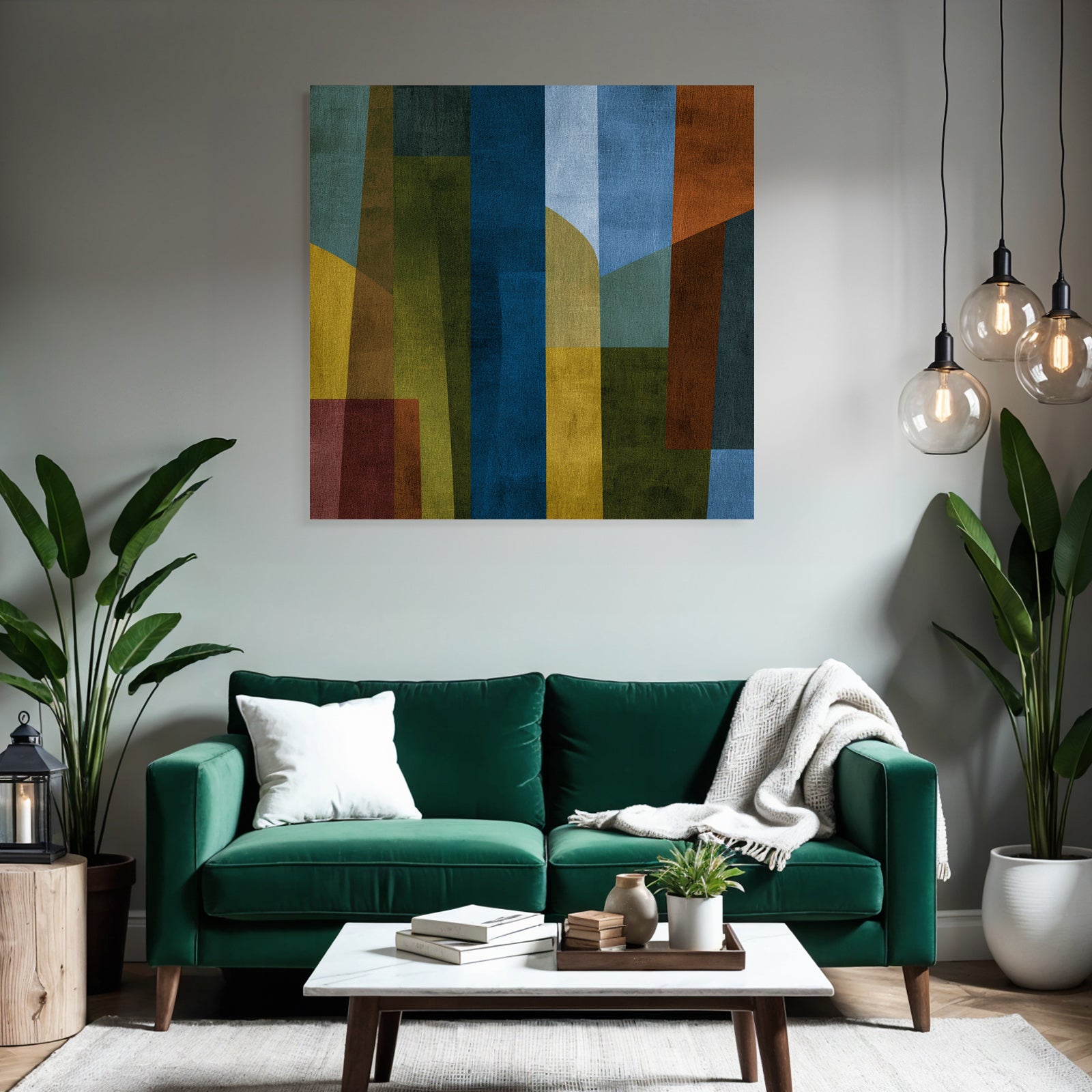 Geometrische Formen Abstrakt Farbenmix