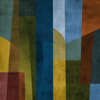 Geometrische Formen Abstrakt Farbenmix | Mid Century Modern | Einrichtungsstile