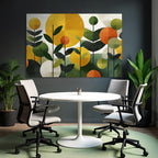 Abstrakte Illustration Blumen Folia Gefarben