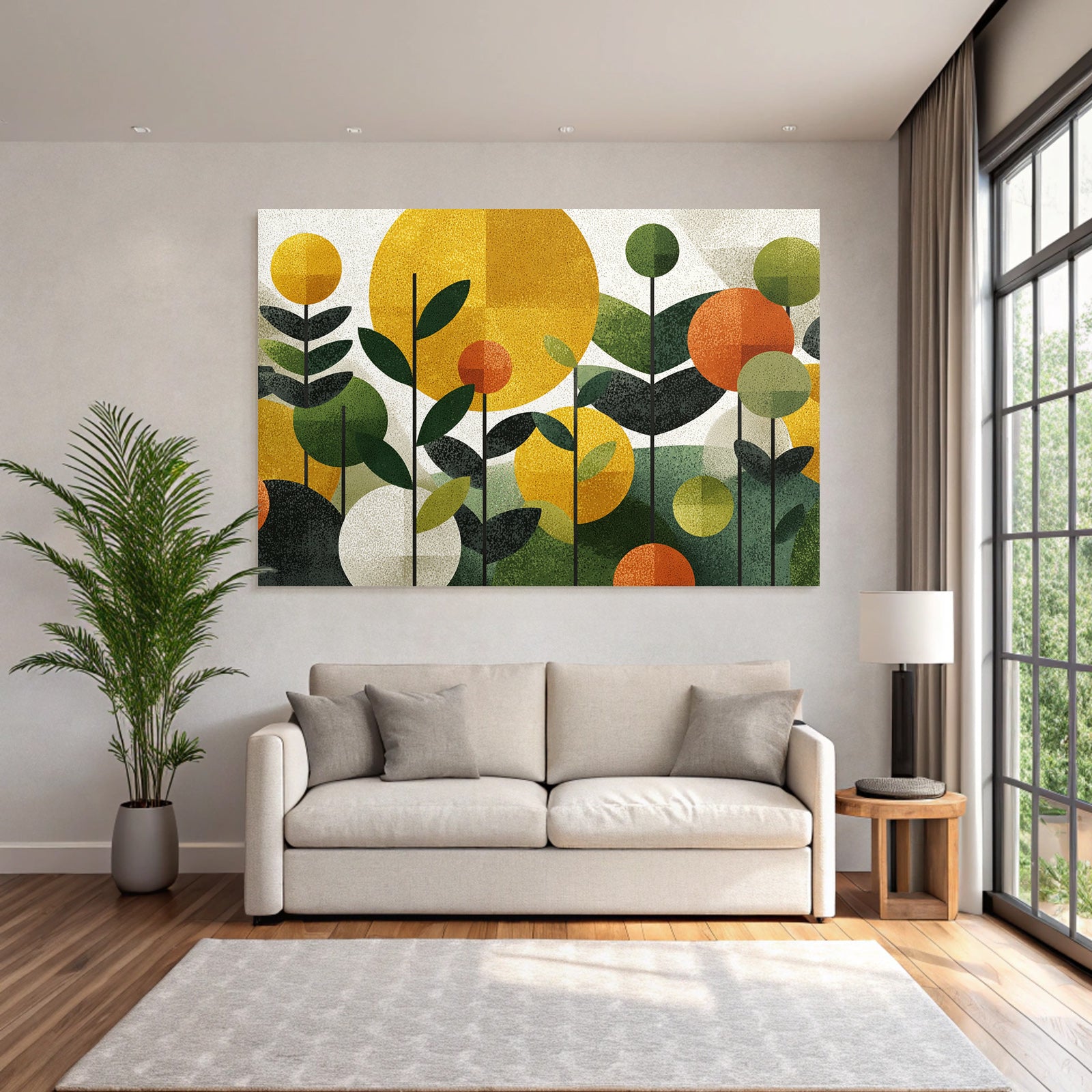Abstrakte Illustration Blumen Folia Gefarben