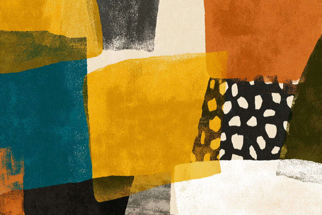 Abstrakte Illustration Moderne Kunst | Mid Century Modern | Einrichtungsstile