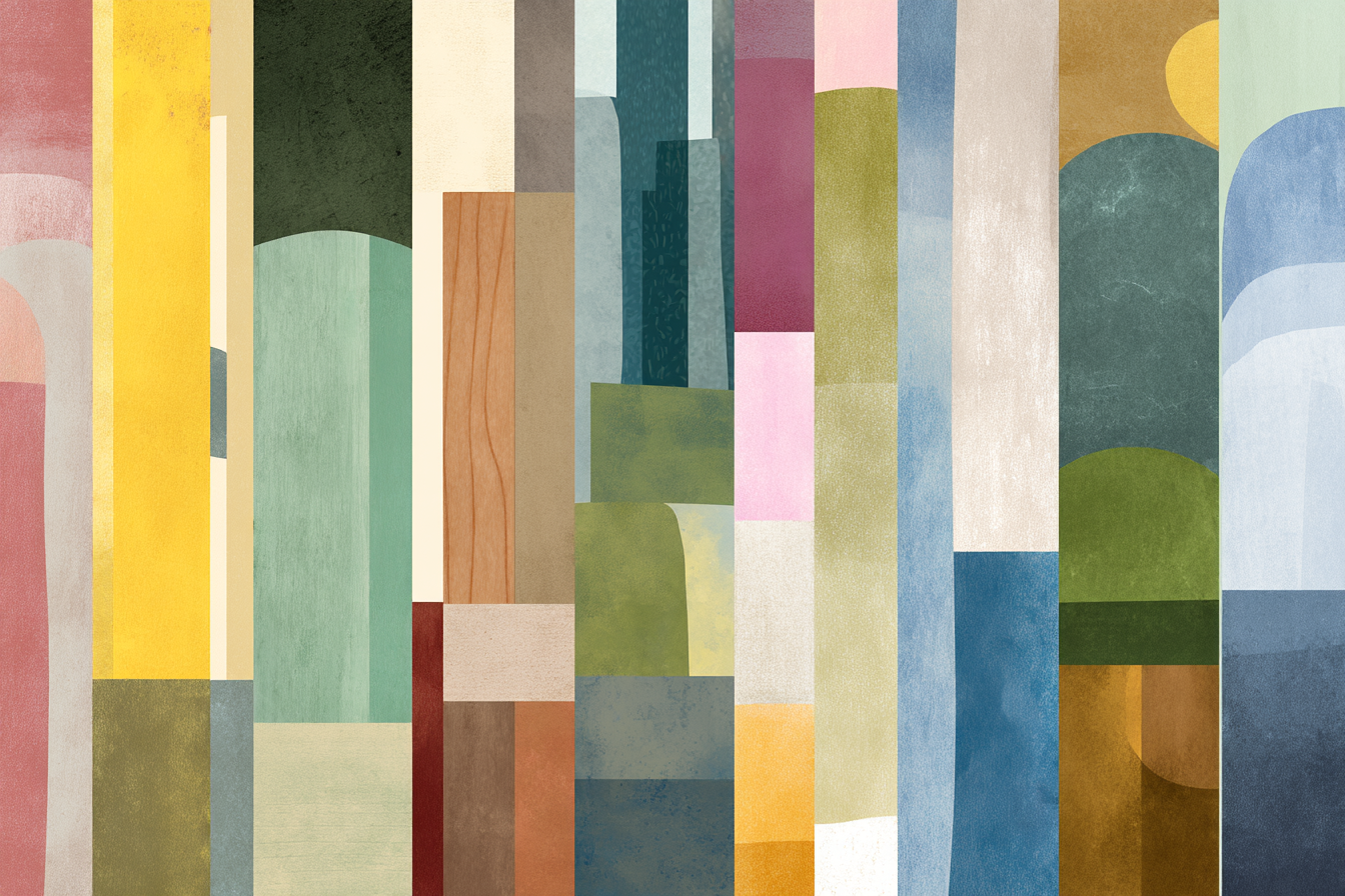 Abstrakte Streifen Kunst | Mid Century Modern | Einrichtungsstile