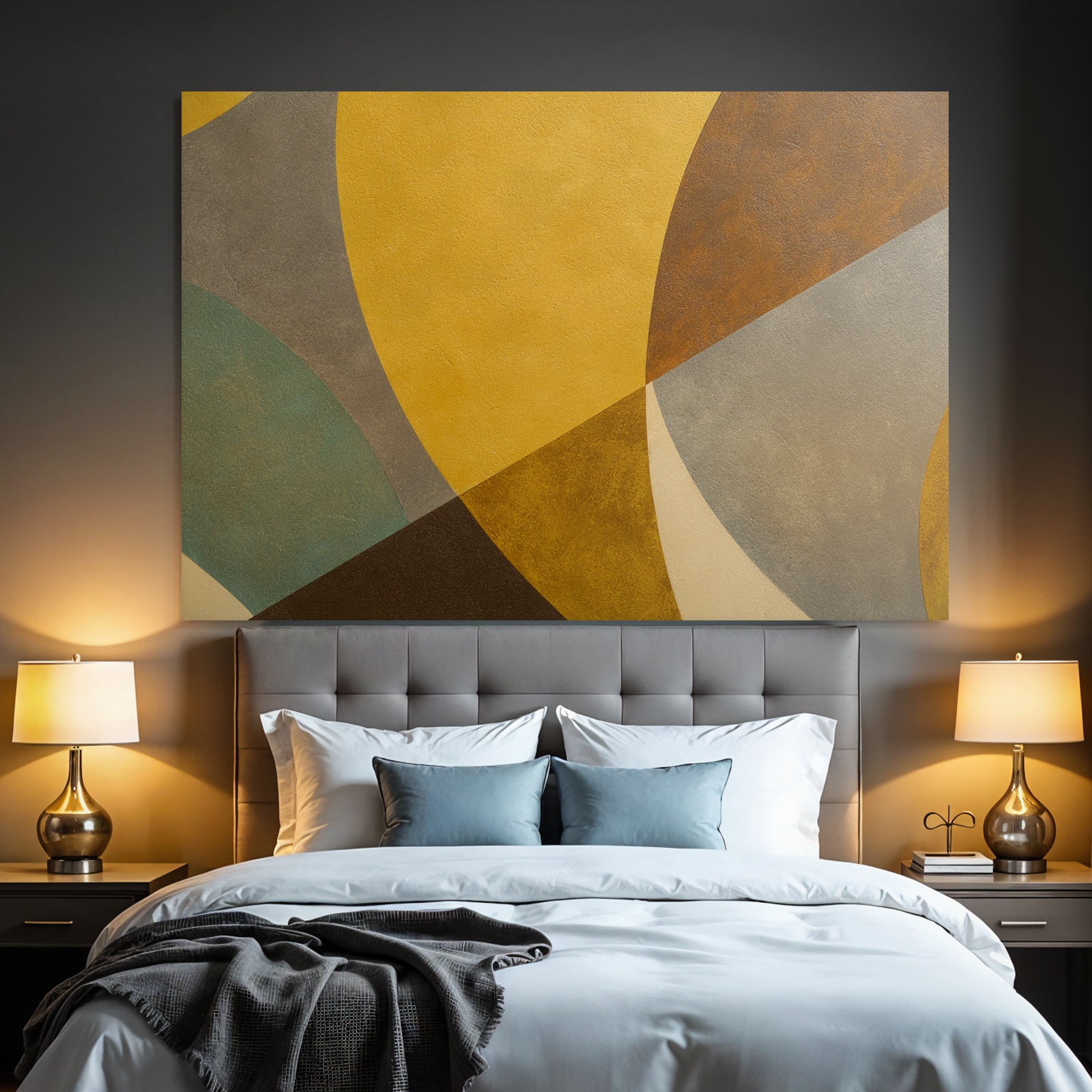 Abstraktes Design Bunte Gefallige Formen