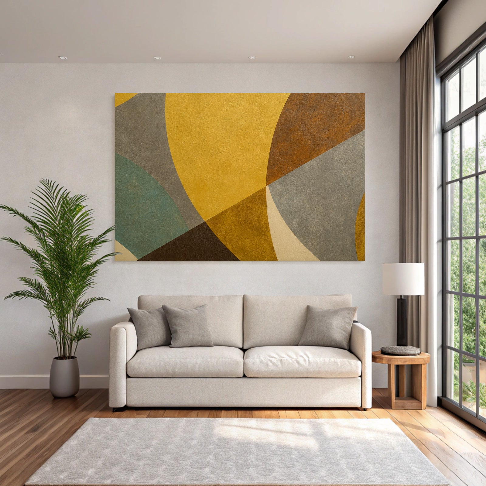 Abstraktes Design Bunte Gefallige Formen