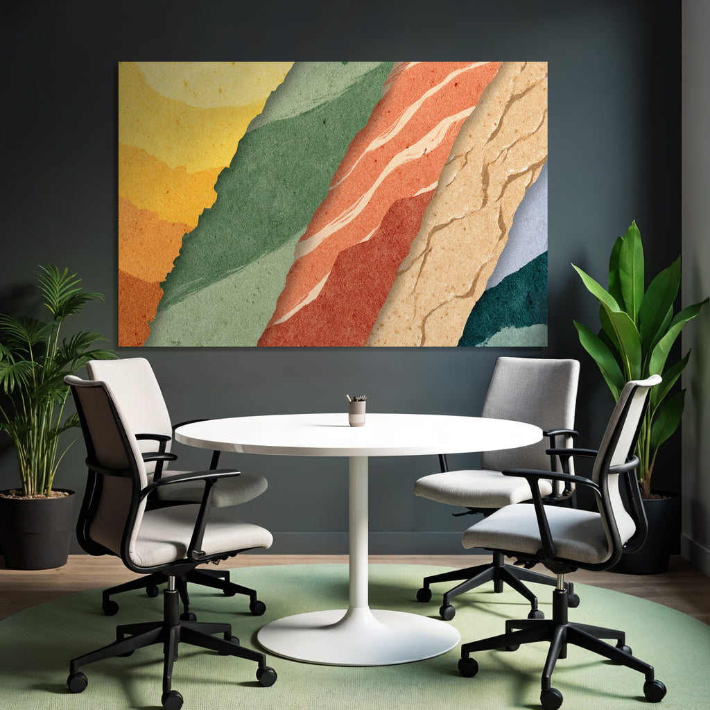 Abstraktes Design Farben Formen Landschaften Geologische Schichten