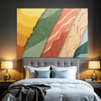 Abstraktes Design Farben Formen Landschaften Geologische Schichten