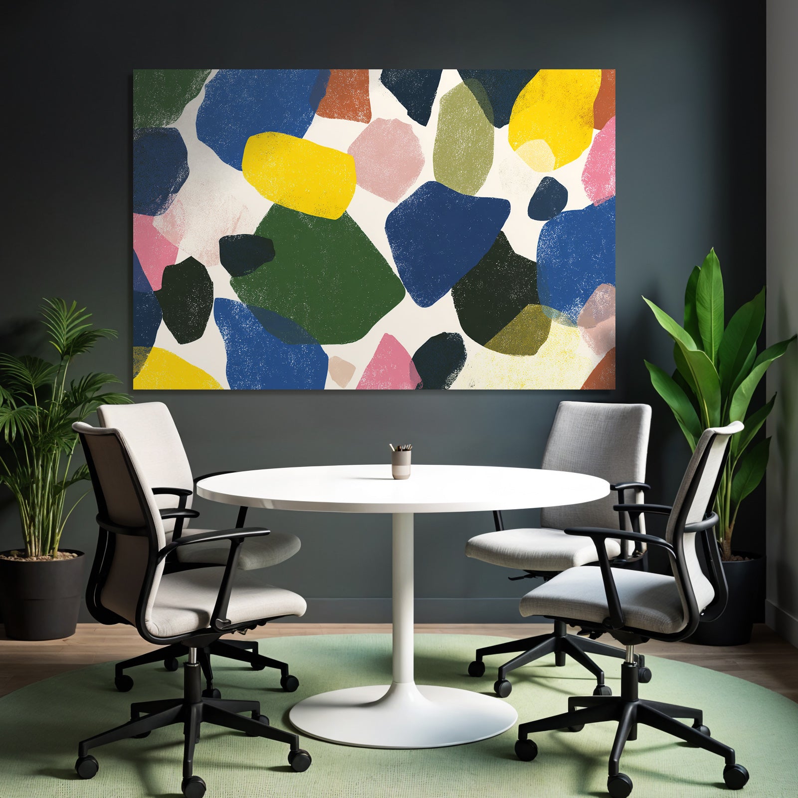 Abstraktes Design Farbenfrohe Formen Textur