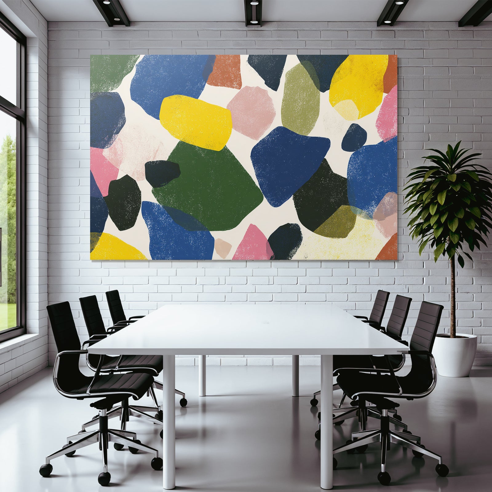 Abstraktes Design Farbenfrohe Formen Textur