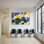 Abstraktes Design Farbenfrohe Formen Textur