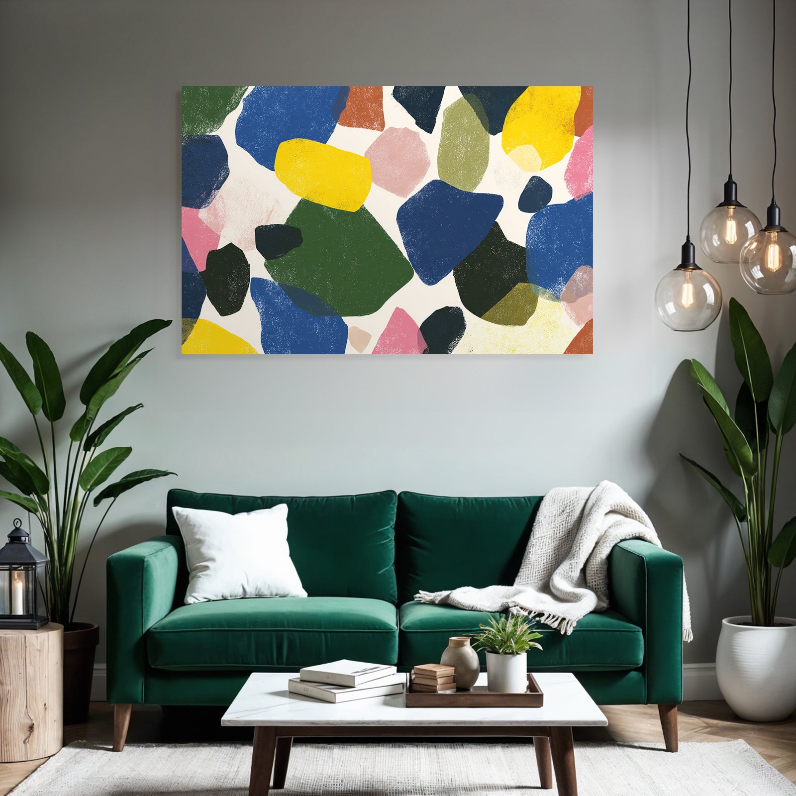 Abstraktes Design Farbenfrohe Formen Textur