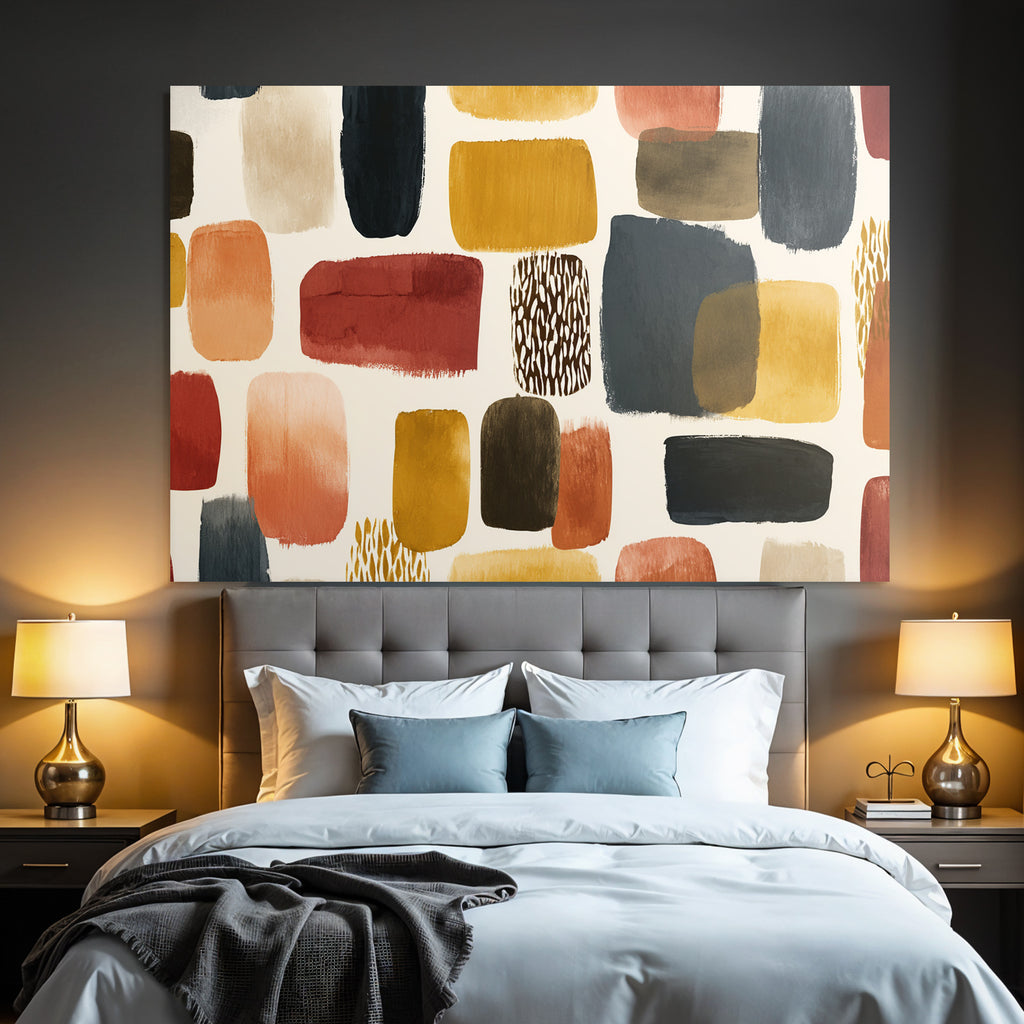 Abstraktes Design Farbige Pinselstriche