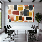 Abstraktes Design Farbige Pinselstriche