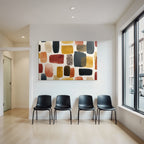 Abstraktes Design Farbige Pinselstriche