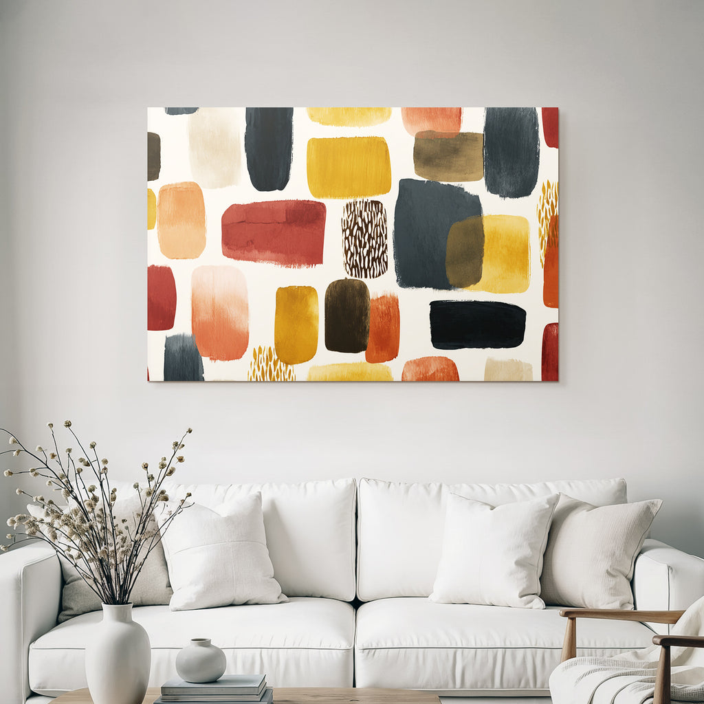 Abstraktes Design Farbige Pinselstriche