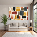 Abstraktes Design Farbige Pinselstriche