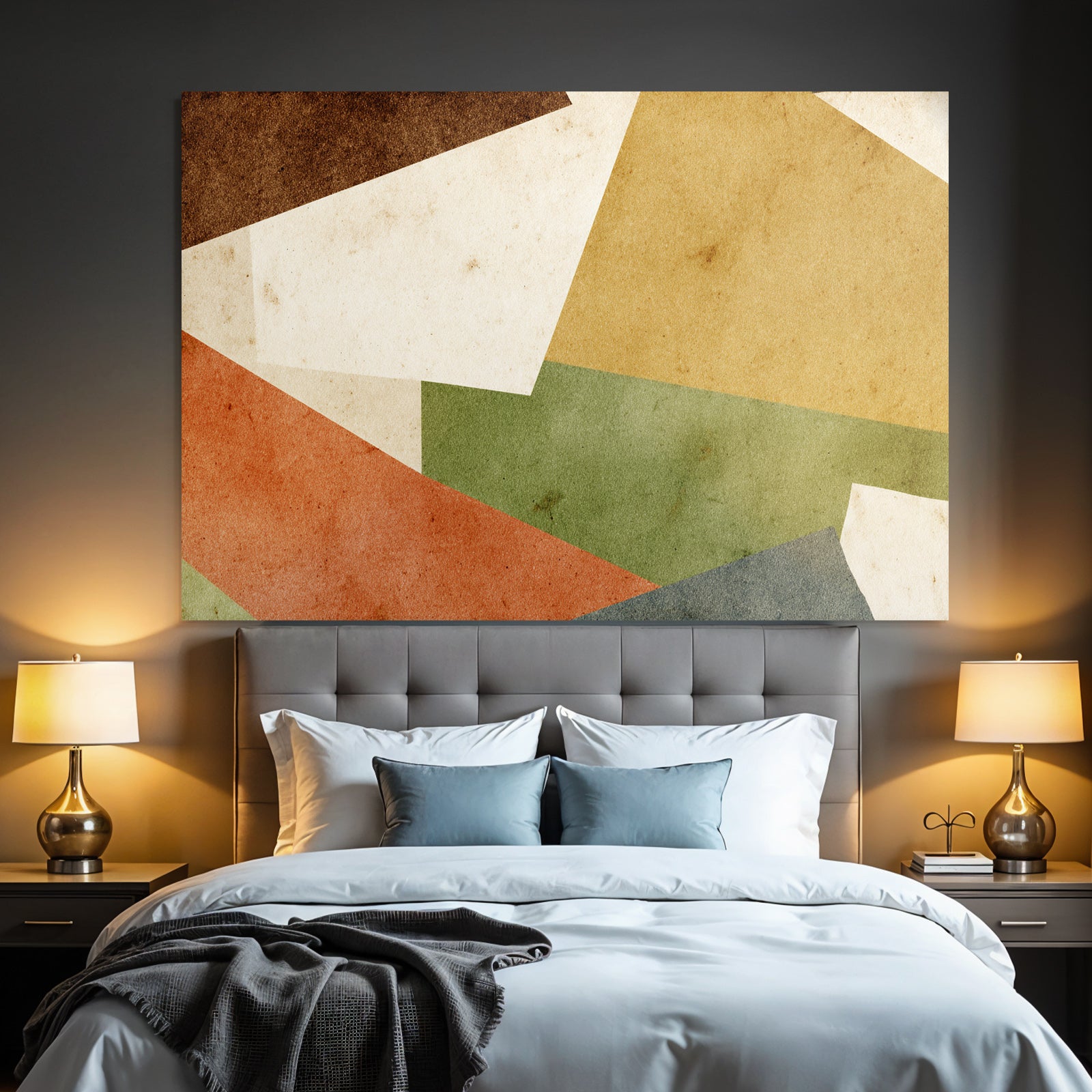 Abstraktes Design Formen Farben Collage Geometrischmuster
