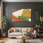 Abstraktes Design Formen Farben Collage Geometrischmuster